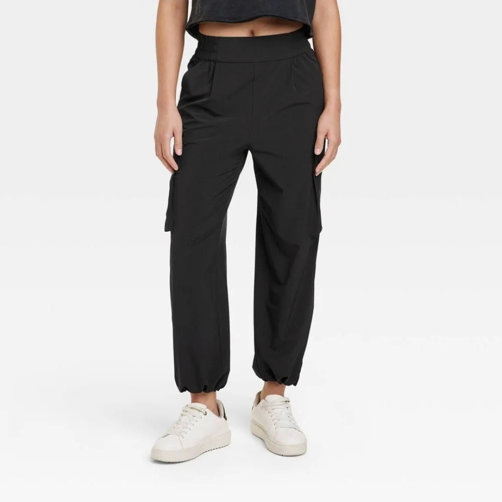 JoyLab Black Track Pants with Relaxed Fit